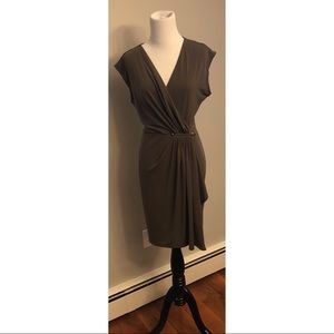 MICHAEL Michael Kors Gathered Faux Wrap Dress